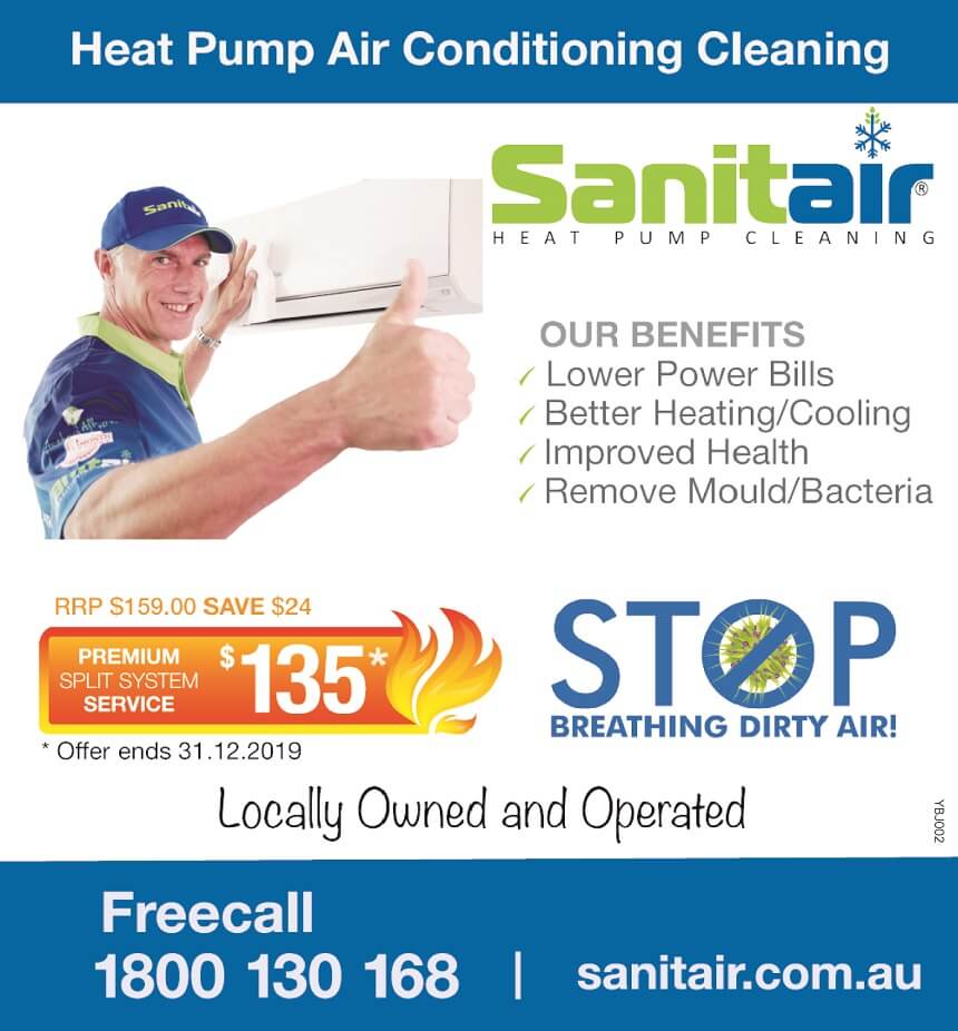 Get your heat pump/air conditioner cleaned today!