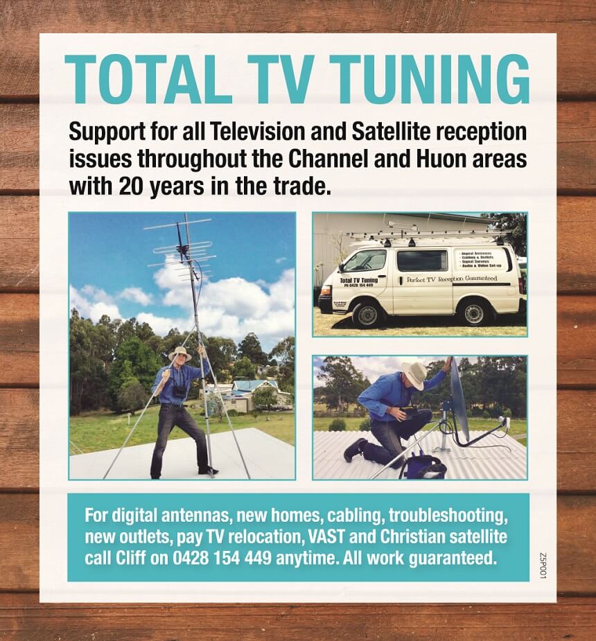 For all your TV service requirements ... 