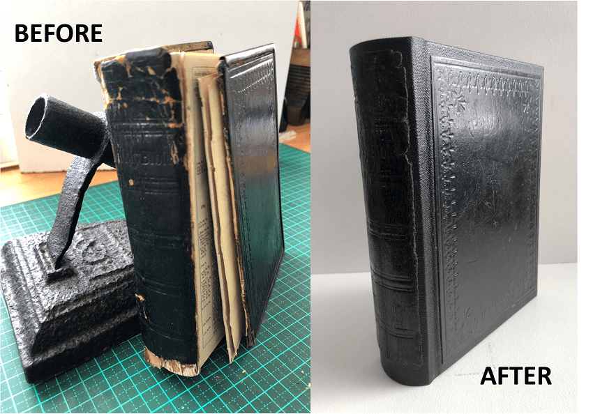 Books bound and restored